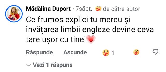 Comentarii Facebook, Anca Stoenescu: „Abia aștept să exersăm împreună!” și Gia Hangu: „Ce ofertă generoasă ai propus!”